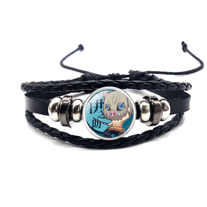 Wholesale cowhide cartoon adjustable bracelet bracelet MOQ≥2 (M) JDC-BT-YanY011