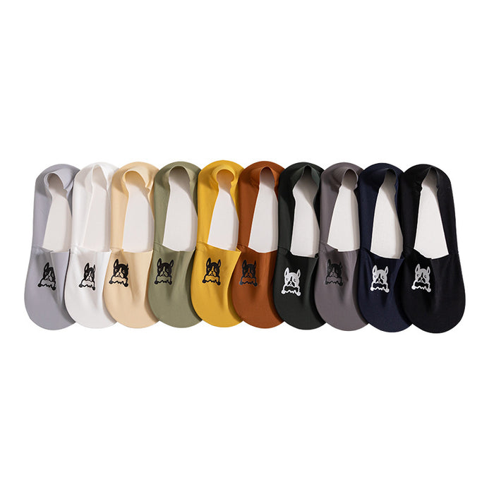 Jewelry WholesaleWholesale Solid Color Breathable Invisible Socks Heel Silicone Can't Fall JDC-SK-HPing002 Sock 弘萍 %variant_option1% %variant_option2% %variant_option3%  Factory Price JoyasDeChina Joyas De China