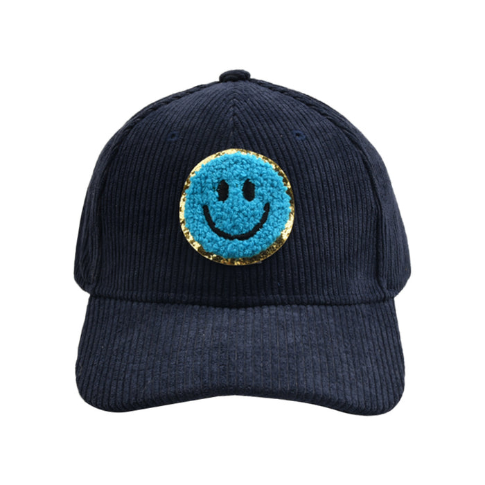 Wholesale Hat Acrylic Corduroy Smiley Baseball Cap JDC-FH-JinX003