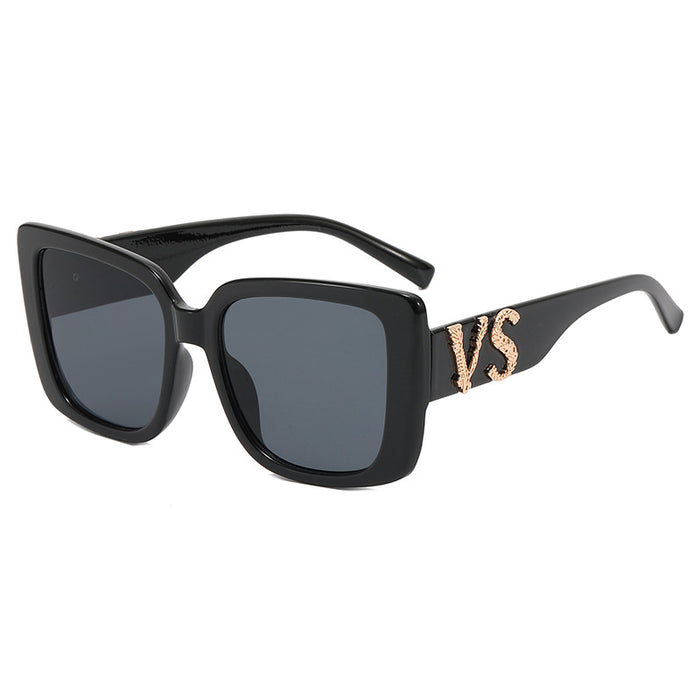 Wholesale Sunglasses AC Retro Large Frame Square Sunglasses MOQ≥2 JDC-SG-KaN012
