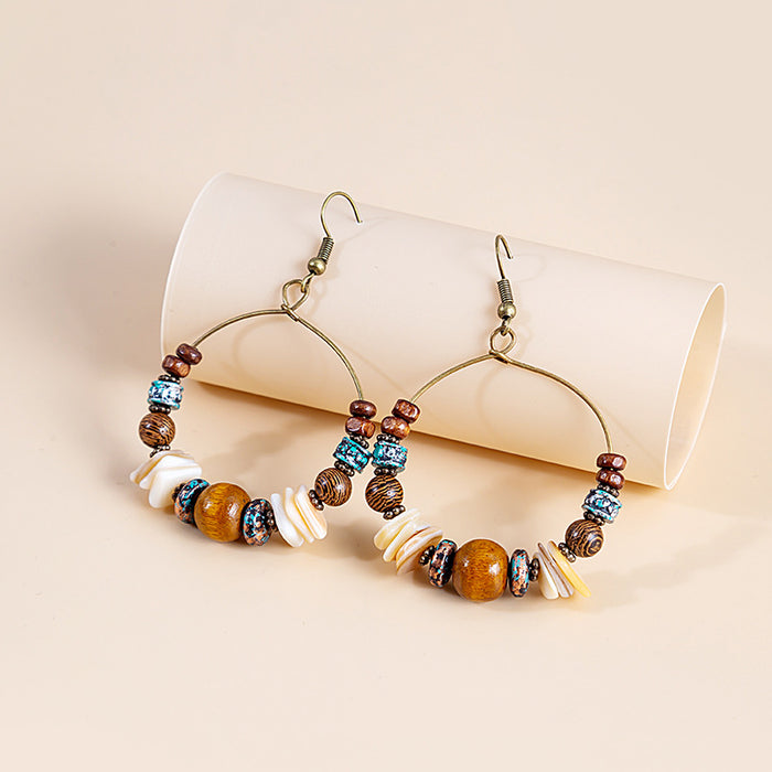 Wholesale boho handmade beaded earrings JDC-ES-Mdd027