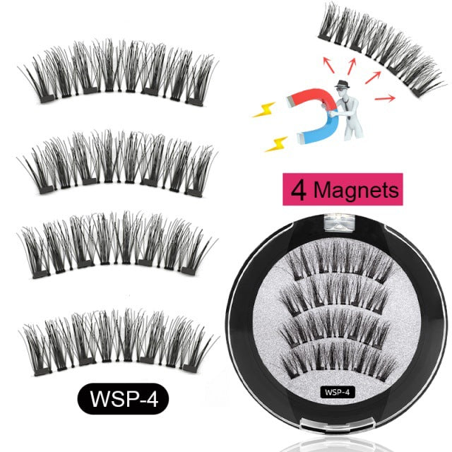 Wholesale eyelashes man-made fiber magnetic false eyelashes MOQ≥3 JDC-EY-YSM001