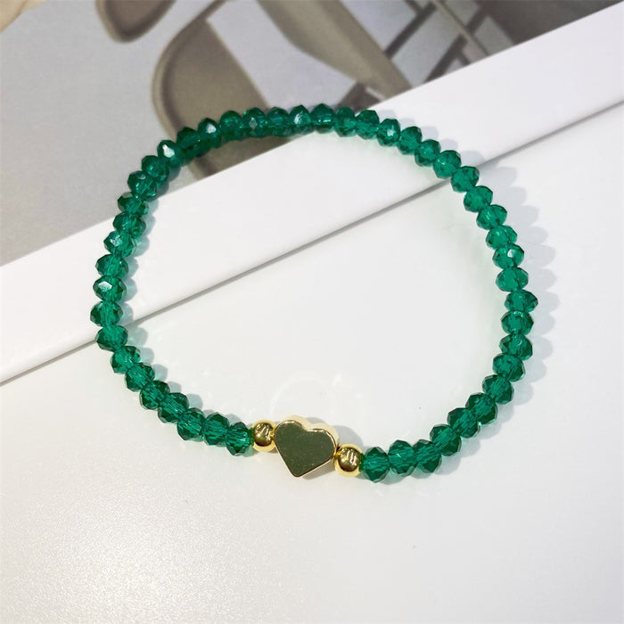 Wholesale Bracelet Crystal Boho Handmade Beaded Heart Chain JDC-BT-QiQi007
