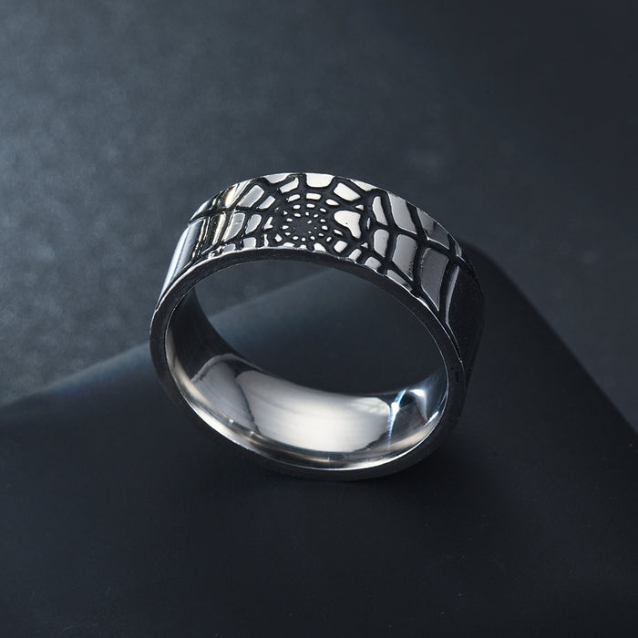 Wholesale Rings Stainless Steel Spider Web JDC-RS-TS152