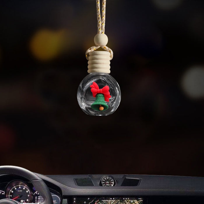 Wholesale Santa Claus Car Perfume Bottle Car Aromatherapy Clip for Christmas empties JDC-CA-ZKa002