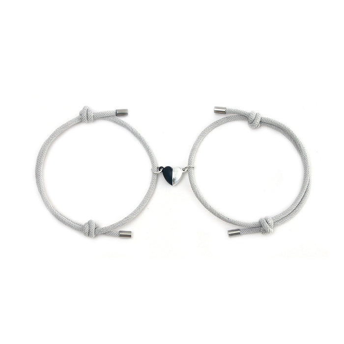 Wholesale Alloy Love Magnet Couple Bracelet Pair JDC-BT-ZiR019