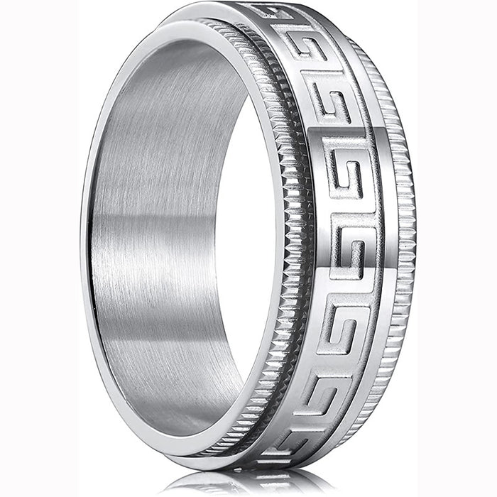 Wholesale Ring Titanium Steel Great Wall Ring MOQ≥2 JDC-RS-DLN002