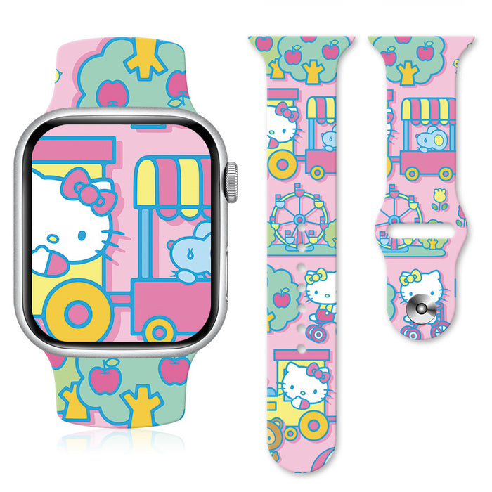 Wholesale Cartoon Silicone Strap Suitable for Apple Watch Strap (S) JDC-WD-NuoQi007