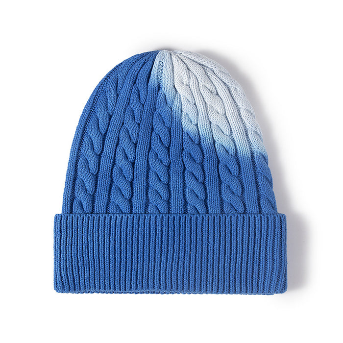 Wholesale Hat Cotton Winter Warm Tie Dye Knitted Hat JDC-FH-MAC009