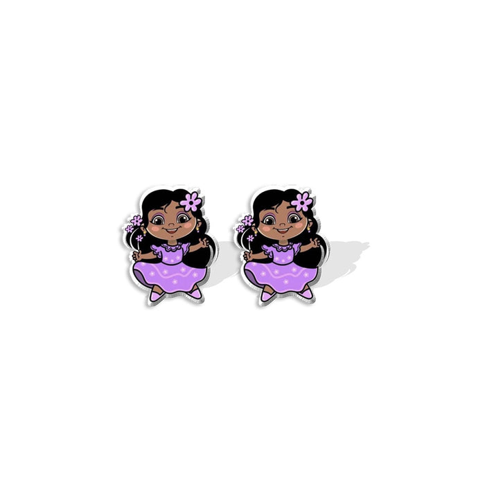 Wholesale earrings plastic animation magic MQO≥5 JDC-ES-xiangl005