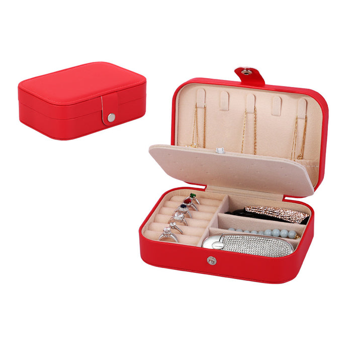Wholesale Storage Double Layer Jewelry Box Portable Jewelry Storage Box JDC-SB-ChenD001