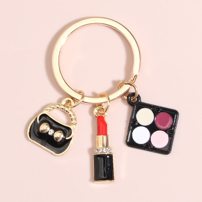 Wholesale Keychain Zinc Alloy Eyeshadow Lipstick MOQ≥2 JDC-KC-XiangH016