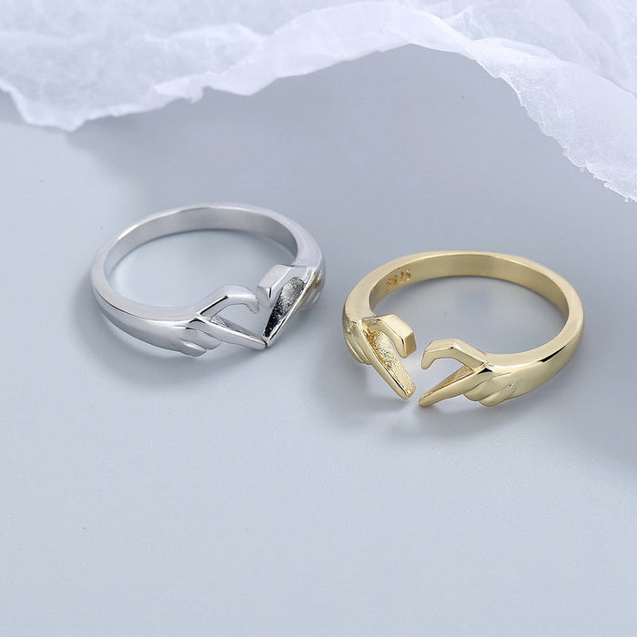 Wholesale Rings Alloy Love Rings Couple MOQ≥2 JDC-RS-ZhongY002