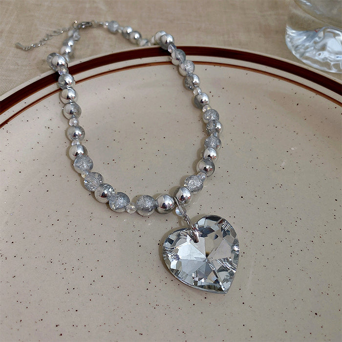 Wholesale Necklace Alloy Moonlight Opal Clavicle Chain MOQ≥2 JDC-ES-Fengm081