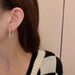 Jewelry WholesaleWholesale 925 Silver Needle Rhinestone Alloy Earrings JDC-ES-HanK015 Earrings 韩蔻 %variant_option1% %variant_option2% %variant_option3%  Factory Price JoyasDeChina Joyas De China