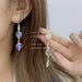 Jewelry WholesaleWholesale Colorful Beaded Glow Heart Earrings JDC-ES-Lfm025 Earrings 珞芙梦 %variant_option1% %variant_option2% %variant_option3%  Factory Price JoyasDeChina Joyas De China