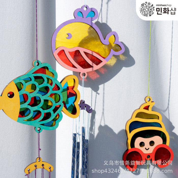 Wholesale DIY Dream Catcher Handmade Wind Chime Material Pack Transparent Adhesive Paper Cellophane Wire JDC-DIY-XiYao001