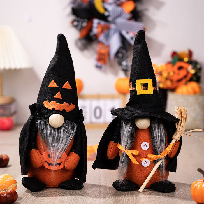 Halloween de tela de adornos al por mayor Halloween Point Point Hat Witch JDC-OS-HB001