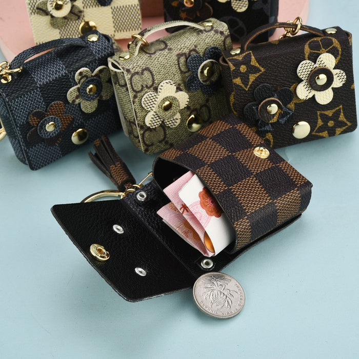 Wholesale Keychains PU Leather Metal Coin Purse Trend JDC-KC-WS155