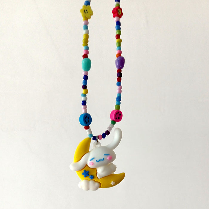 Wholesale Necklace Niche Hip Hop Colorful Beads MOQ≥2 JDC-NE-YunShan003