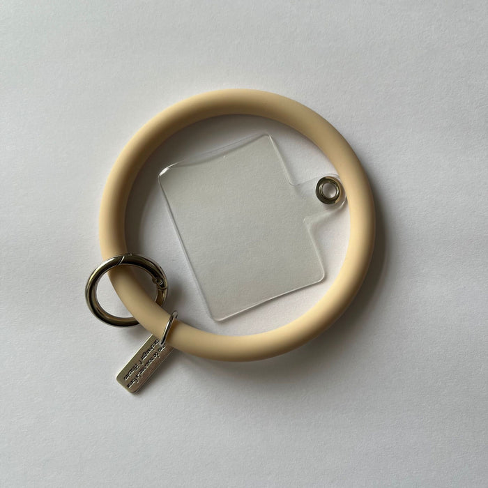 Wholesale Keychain Round Silicone Bracelet MOQ≥2 JDC-KC-Xihop001