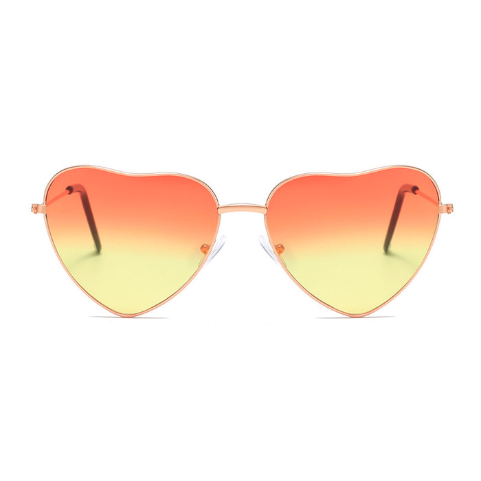 Wholesale Sunglasses Metal Love Glasses Sunglasses Female High Sense JDC-SG-Tongj001