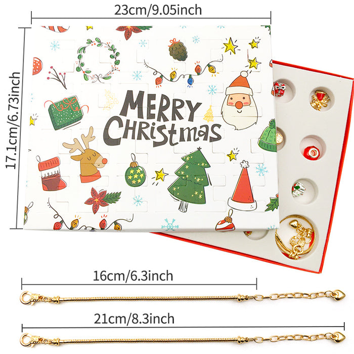 Wholesale Bracelet Alloy Enamel Christmas DIY Bracelet Set MOQ≥2sets JDC-BT-ZhongF004