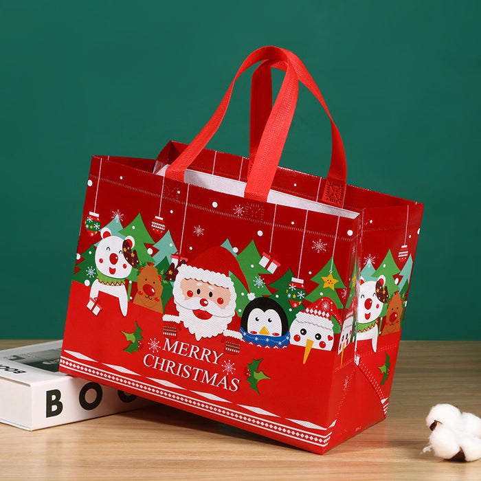 Bolsa de regalo al por mayor pp Cartoon de Navidad Santa Claus Snow Man Bag Eco Bag al Random Moq≥4 JDC-GB-Daiye001