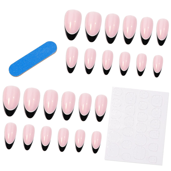 Wholesale Eco Resin French Simple Nail Stickers MOQ≥3 JDC-NS-oumei002