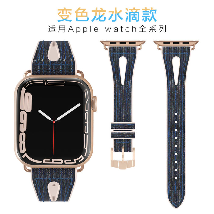 Wholesale Watch Strap Apple Apple Iwatch7 Strap Chameleon Silicone Strap JDC-WD-LingY001