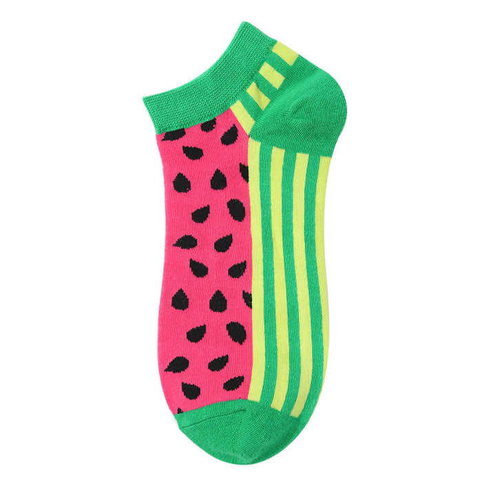 Wholesale summer thin fun fruit socks JDC-SK-XinH011