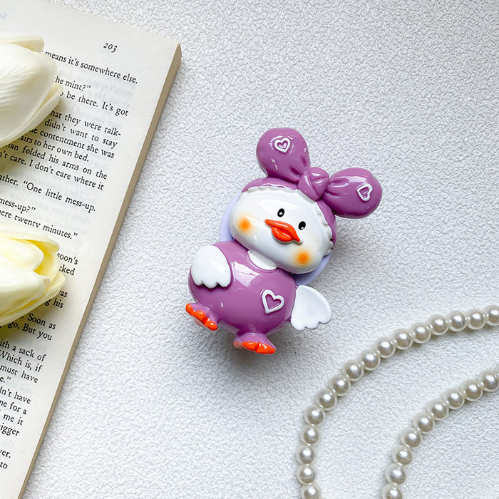 Wholesale Back Sticker Cute Duck Retractable Phone Holder JDC-PS-BaiY031