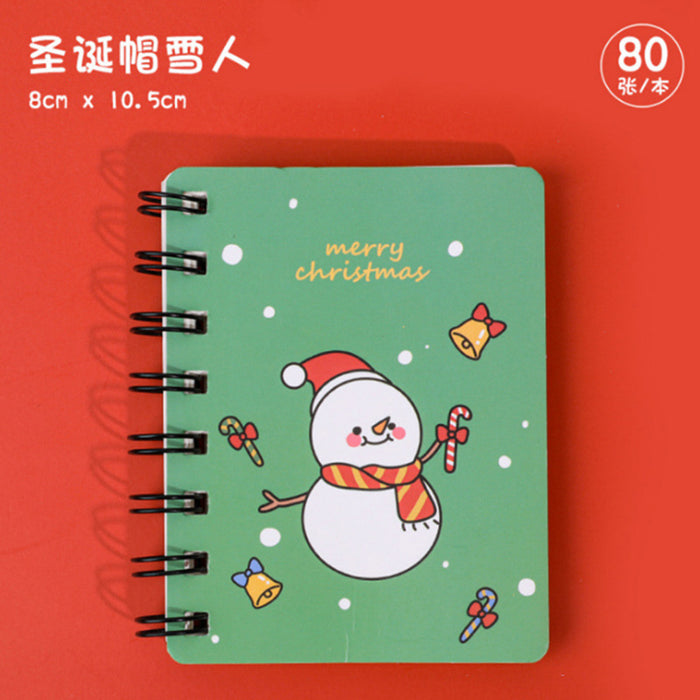Libro de bobina de Navidad de papel de cuaderno de cuaderno al por mayor jdc-nk-kuy005