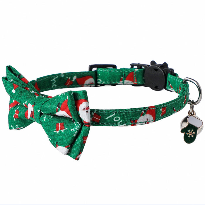 Collar de mascotas al por mayor navidad Santa Santa Snow Bow Bells Moq≥5 JDC-PN-YingQ001
