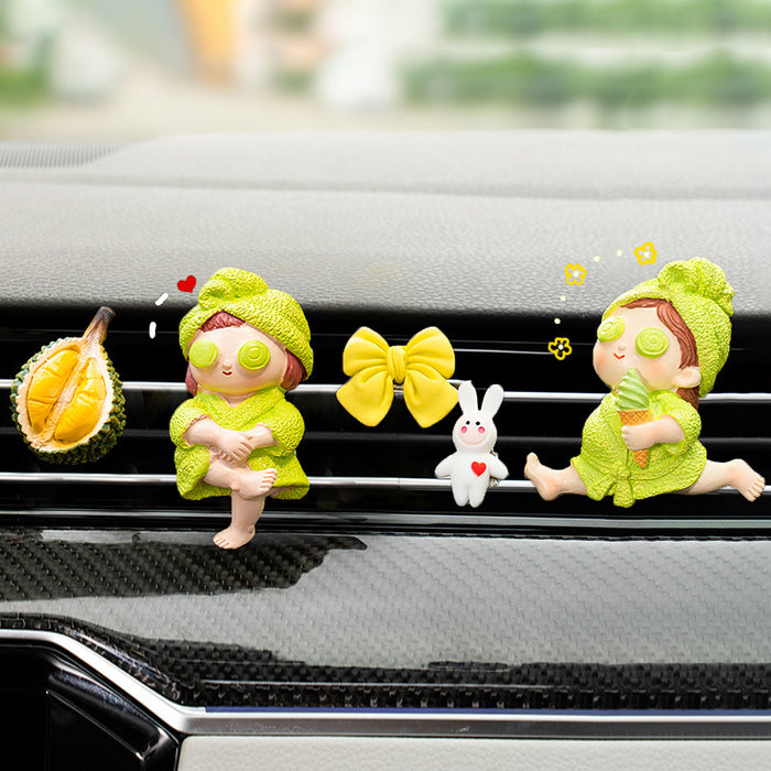 Wholesale Car Accessories Aromatherapy Resin Ornament Send Fragrant Tablets MOQ2 JDC-CA-hyy003