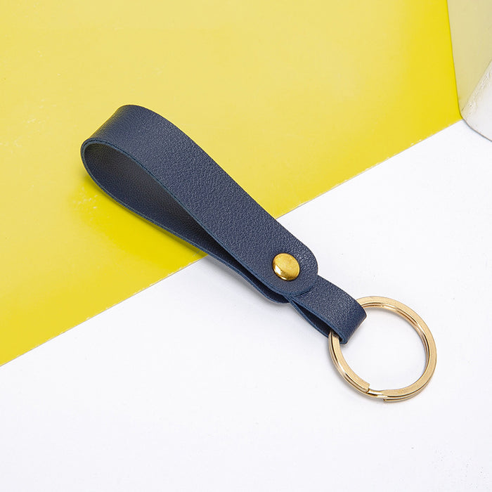 Wholesale Keychains PU Leather Car Simple Solid Color JDC-KC-XingR008