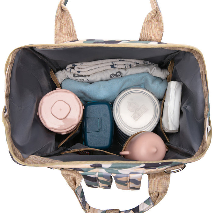 Wholesale Backpack Canvas Maternity Bag Dry Wet Separation Large Capacity JDC-BP-Motang001