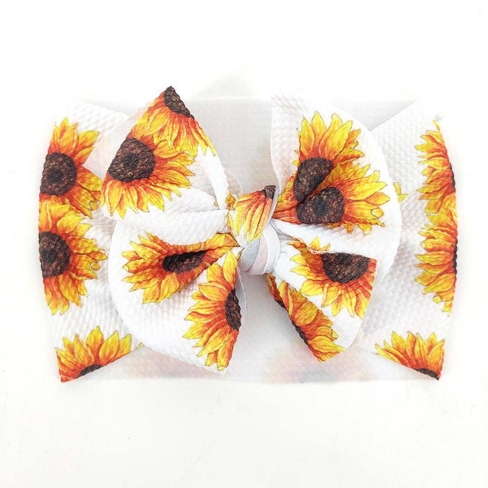 Wholesale wide-brimmed bow baby does not hurt the skin breathable sweatband JDC-HD-ML027