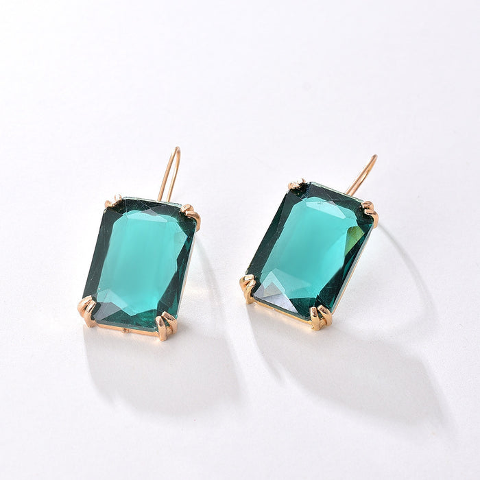 Wholesale Fashion Trend Color Rhinestone Stud Earrings Women JDC-ES-Chenrui015