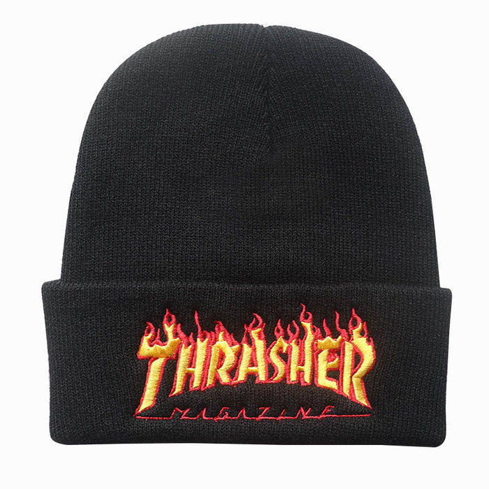 Wholesale Hats Acrylic Flame Letter Embroidery Knitted Hats (F) JDC-FH-LvH002