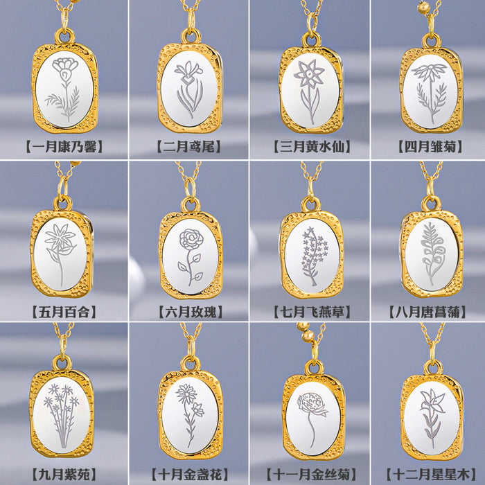 Wholesale Necklace Stainless Steel December Hua Stainless Steel Necklace JDC-NE-ChenH017