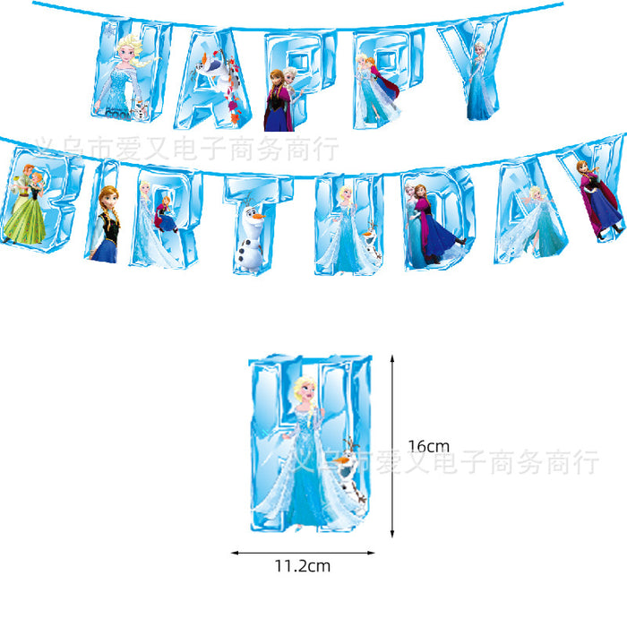 Set de decoración de la fiesta de cumpleaños con temas de dibujos animados al por mayor (M) MOQ≥5 JDC-DCN-AIY001
