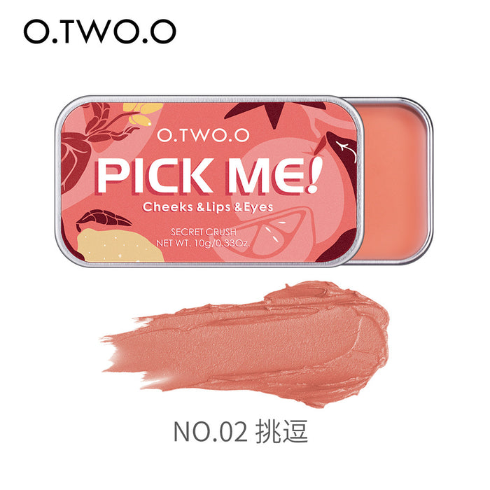 Wholesale Lipstick Eyeshadow Blush 3 in 1 Contouring Palette JDC-MK-DE003