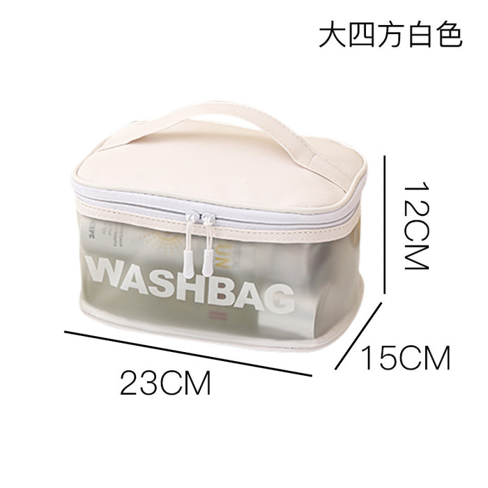 Wholesale Cosmetic bag PVC PU Transparent Large Capacity Waterproof Portable JDC-CB-ZhuoYue001