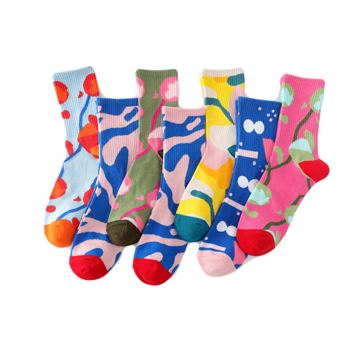 Wholesale socks fabric bamboo fiber business socks breathable and comfortable MOQ≥10 JDC-SK-HuiHe018