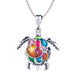 Jewelry WholesaleWholesale Fashion Drop Oil Rainbow Turtle Necklace Set JDC-NE-XunO011 necklaces 循欧 %variant_option1% %variant_option2% %variant_option3%  Factory Price JoyasDeChina Joyas De China
