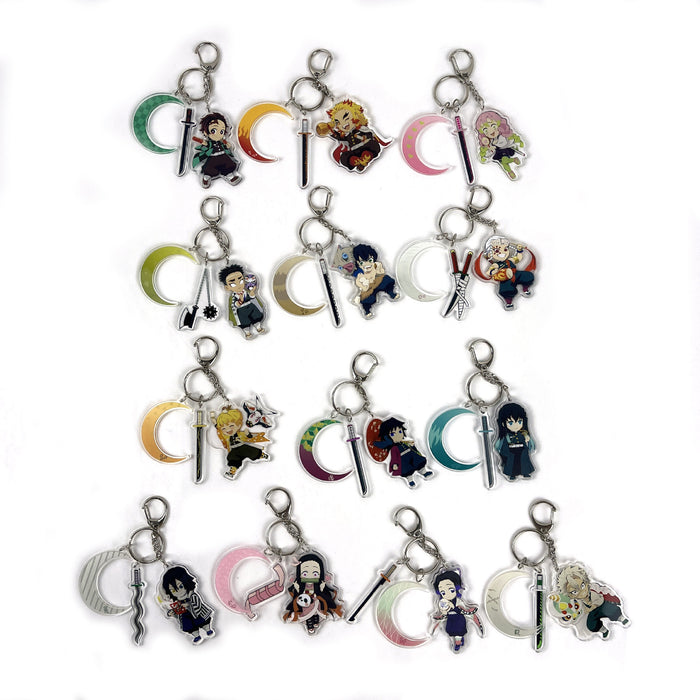 Wholesale Ring Button Phone Holder Keychain Acrylic (M) JDC-KC-KXin004