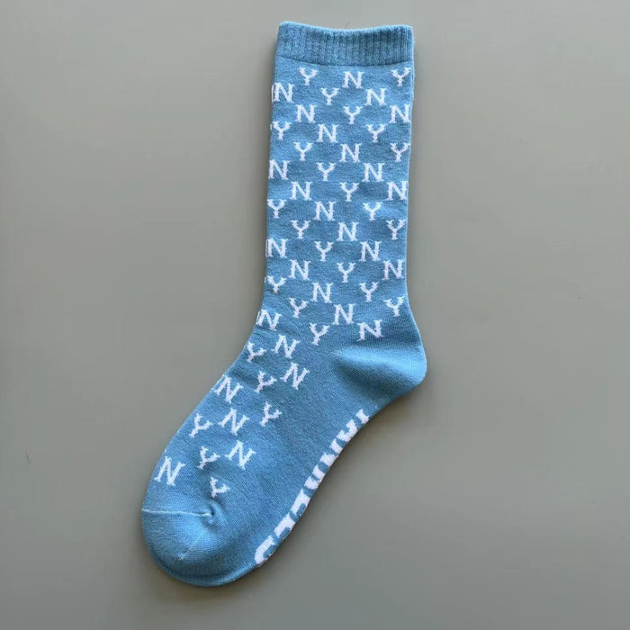 Wholesale Sock Combed Cotton Leisure Sports Mid Tube Sweat Absorption (F) MOQ≥3 JDC-SK-HongMian002