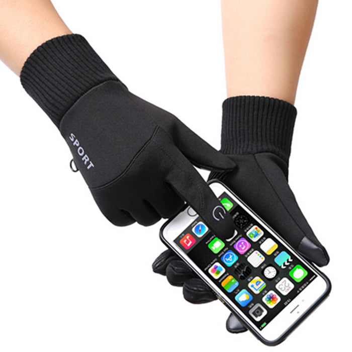 Wholesale Gloves Polyester Waterproof Simple Warm Thick Touch Screen JDC-GS-ZhuX008