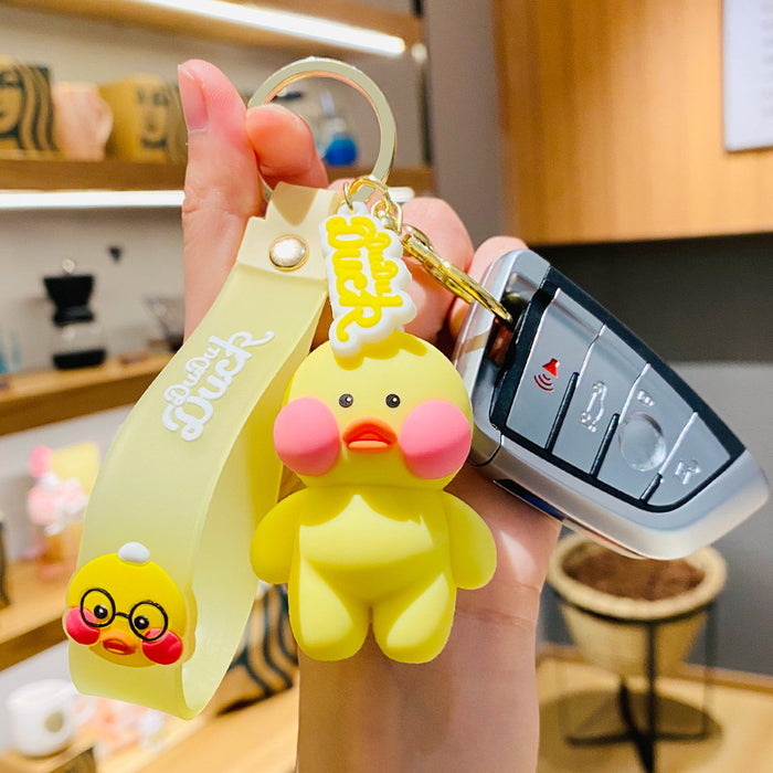 Wholesale cute ocean series creative duckling bag car key pendant JDC-KC-SCheng022